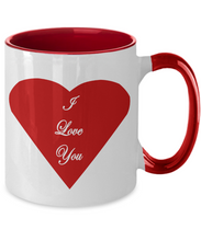 I Love You Heart Coffee Mug