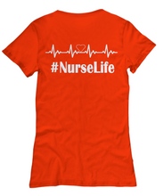 Women's Nurse Life White Heart T-Shirt