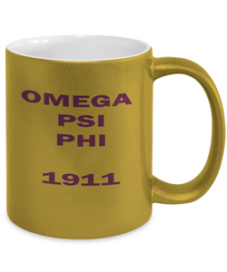 Omega Psi Phi Metallic Coffee Mug