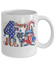 Happy Fourth Of July Red White Blue Coffee Mug