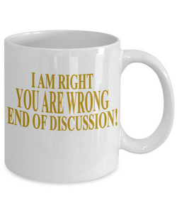 End Of Discussion Coffee Mug