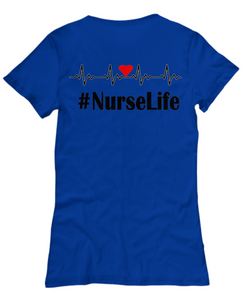 Women's Nurse Life Red Heart T-Shirt