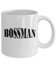 Bossman White Coffee Mug