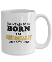 Born In Michigan Lucky Coffee Mug