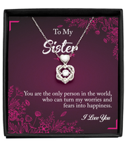 Sister Heart Knot Happiness Necklace BBG