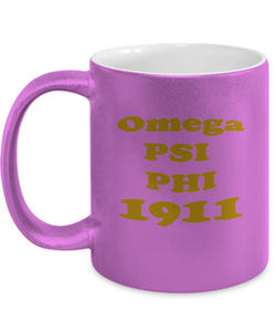 Omega Psi Phi Metallic Mug PBG