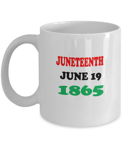 Juneteenth 1865 Coffee Mug RBG