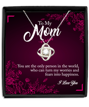 Mom Love Knot Rose Happiness Necklace BBG