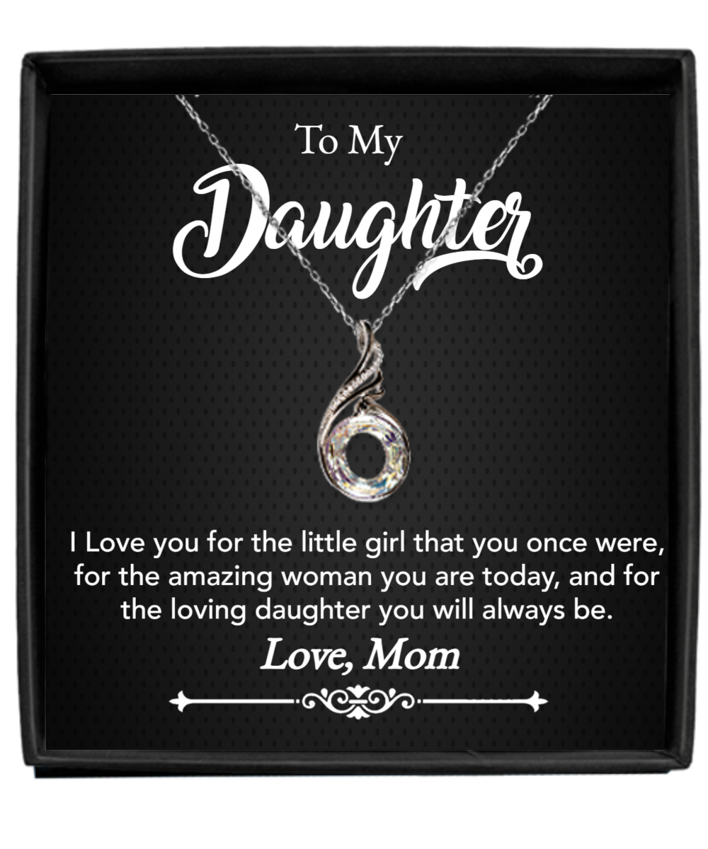 Daughter From Mom Always Rising Phoenix Necklace BWBG
