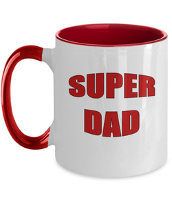 Super Dad Two Tone Coffee Mug