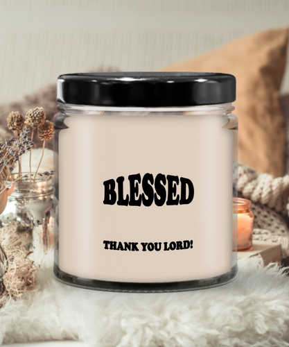Blessed Thank You Lord Candle