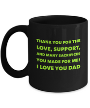 Thank You I Love You Dad Coffee Mug