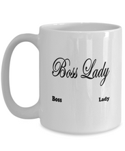 Boss Lady Coffee Mug BW