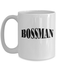 Bossman White Coffee Mug