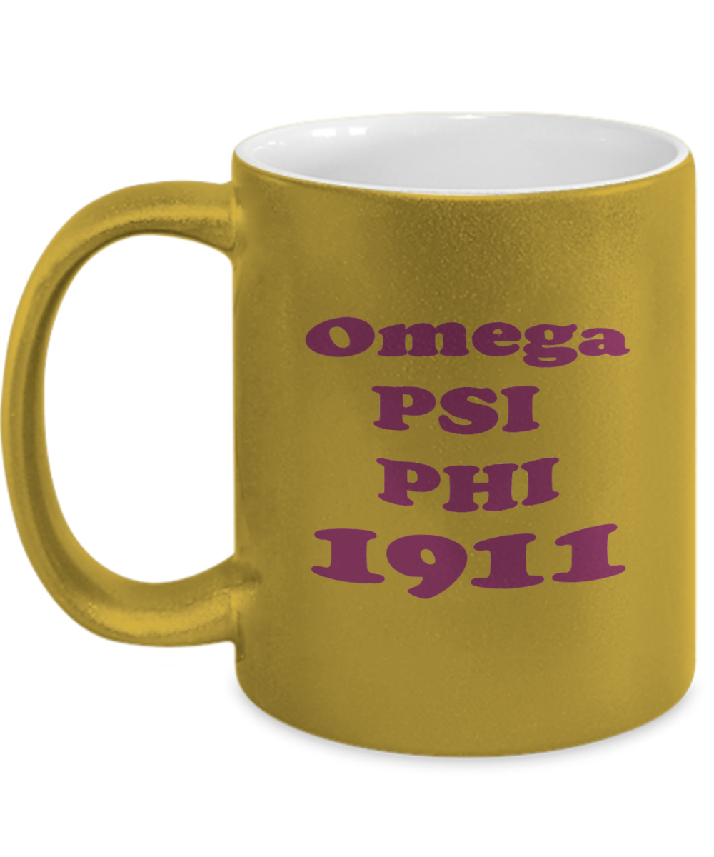 Omega Psi Phi Metallic Mug GBG