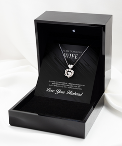 Wife Last Breath Heart Knot Necklace