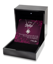 Sister Love Knot Rose Happiness Necklace BBG