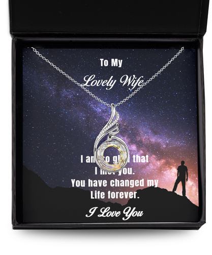 Lovely Wife Forever Rising Phoenix Necklace