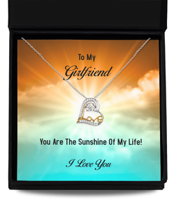Girlfriend Sunshine Love Heart Necklace