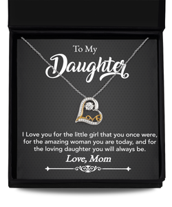 Daughter From Mom Always Love Heart Necklace BWBG