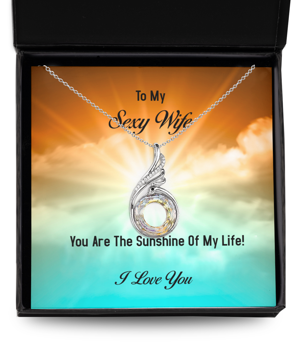 Sexy Wife Sunshine Rising Phoenix Necklace