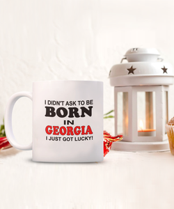Born In Georgia Lucky Coffee Mug