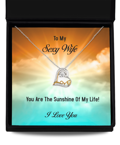 Sexy Wife Sunshine Love Heart Necklace