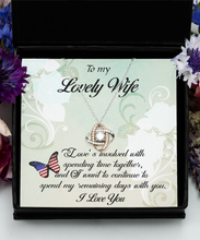 Wife Love Knot Remaining Days Necklace