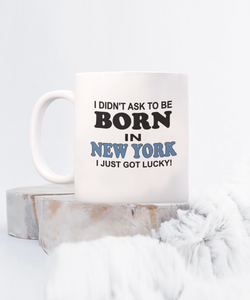 Born In New York Lucky Coffee Mug
