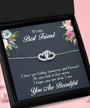 Best Friend You Are Beautiful Interlocking Heart Bracelet