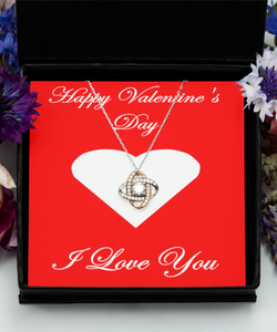 Valentine's Day Love Knot Necklace