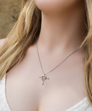 Mother Capable Cross Heart Necklace