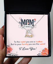 Mom You Are The World Love Dancing Necklace