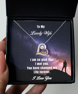 Lovely Wife Forever Love Heart Necklace