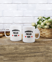 Somebody's Fine Ass Wife With Hearts Coffee Mug