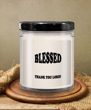 Blessed Thank You Lord Candle